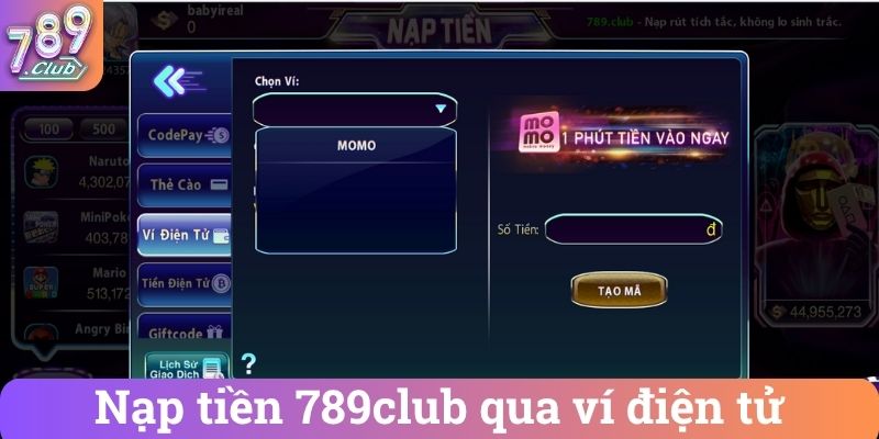Nap tien 789club qua vi dien tu Nạp tiền 789club qua ví điện tử