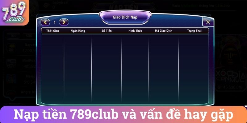 Nap tien 789club va van de hay gap Nạp tiền 789club và vấn đề hay gặp